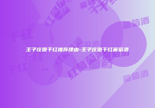 王子庄园干红推荐理由-王子庄园干红葡萄酒