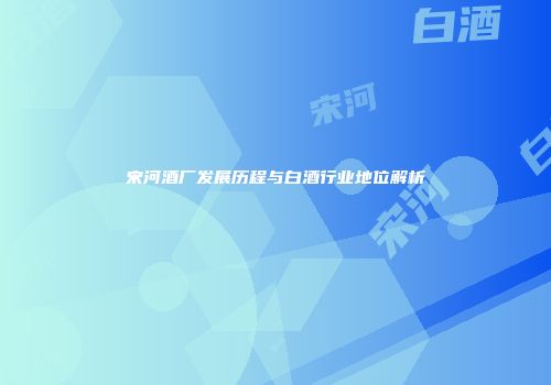 宋河酒厂发展历程与白酒行业地位解析