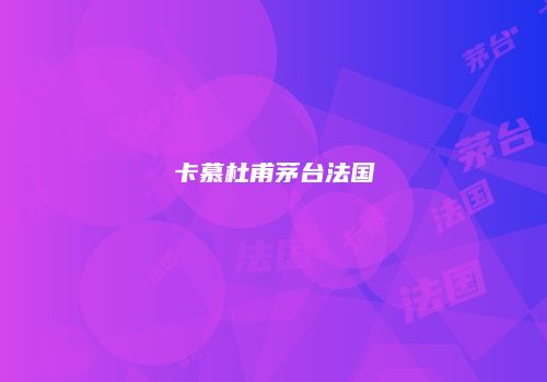 卡慕杜甫茅台法国