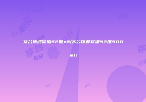 茅台镇迎宾酒52度x6(茅台镇迎宾酒52度500ml)