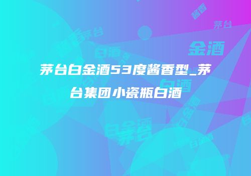 茅台白金酒53度酱香型_茅台集团小瓷瓶白酒