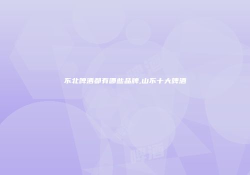 东北啤酒都有哪些品牌,山东十大啤酒