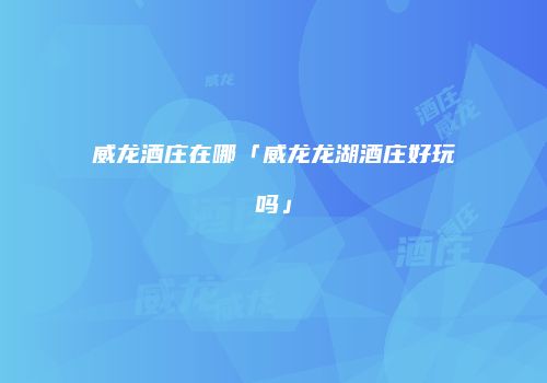 威龙酒庄在哪「威龙龙湖酒庄好玩吗」