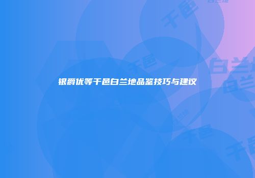 银爵优等干邑白兰地品鉴技巧与建议