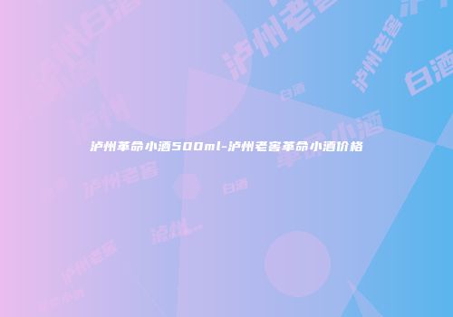 泸州革命小酒500ml-泸州老窖革命小酒价格