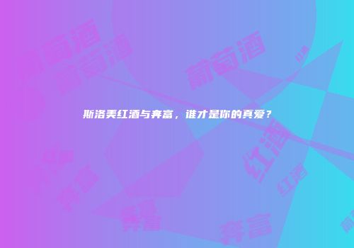 斯洛美红酒与奔富，谁才是你的真爱？