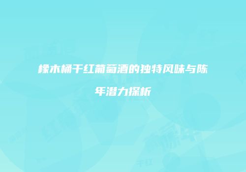 橡木桶干红葡萄酒的独特风味与陈年潜力探析