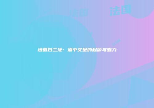 法国白兰地：酒中女皇的起源与魅力