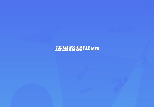 法国路易14xo
