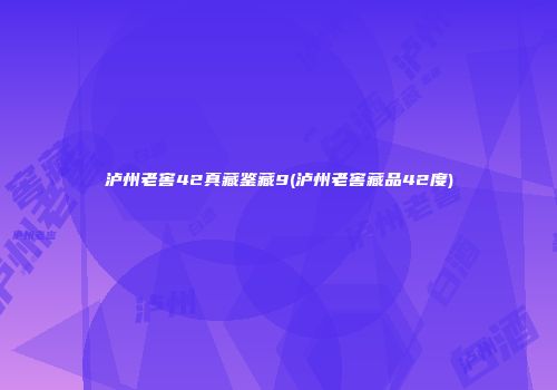 泸州老窖42真藏鉴藏9(泸州老窖藏品42度)