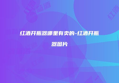 红酒开瓶器哪里有卖的-红酒开瓶器图片