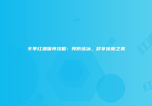 冬季红酒保养攻略：预防结冰，尽享佳酿之美