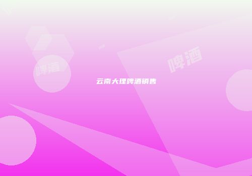 云南大理啤酒销售