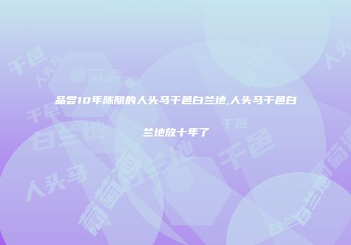 品尝10年陈酿的人头马干邑白兰地,人头马干邑白兰地放十年了