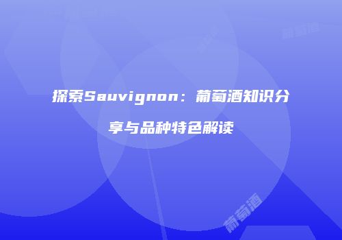 探索Sauvignon：葡萄酒知识分享与品种特色解读