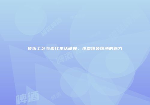 传统工艺与现代生活碰撞：小麦罐装啤酒的魅力