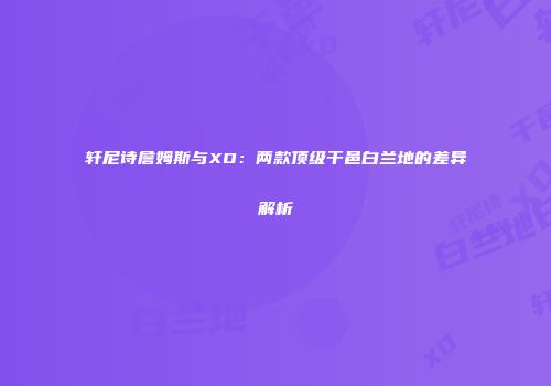 轩尼诗詹姆斯与XO：两款顶级干邑白兰地的差异解析