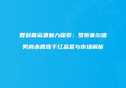 智利葡萄酒魅力探索：罗斯柴尔德男爵赤霞珠干红品鉴与市场解析