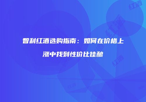智利红酒选购指南：如何在价格上涨中找到性价比佳酿