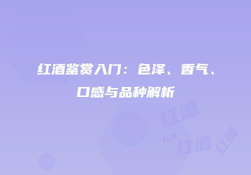 红酒鉴赏入门：色泽、香气、口感与品种解析