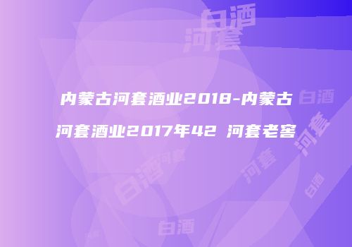 内蒙古河套酒业2018-内蒙古河套酒业2017年42℃河套老窖