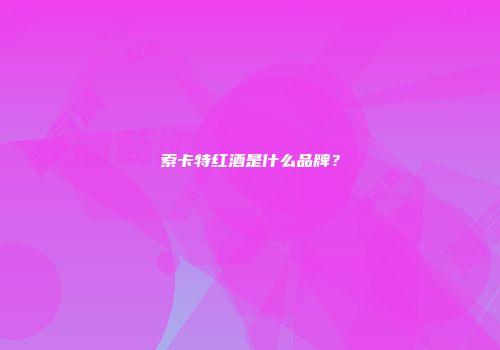 索卡特红酒是什么品牌？