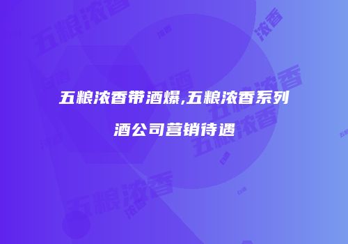 五粮浓香带酒爆,五粮浓香系列酒公司营销待遇