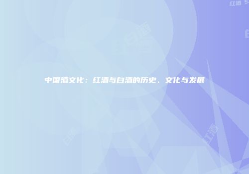 中国酒文化：红酒与白酒的历史、文化与发展