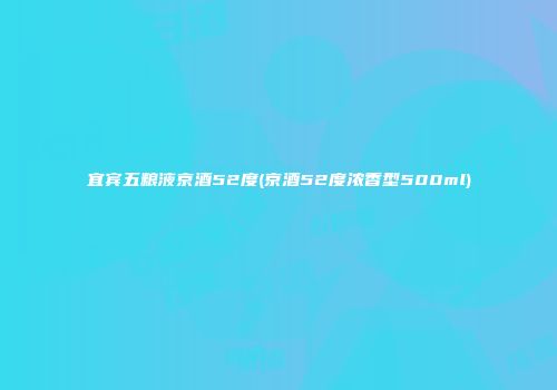 宜宾五粮液京酒52度(京酒52度浓香型500ml)