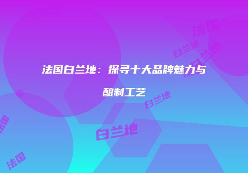 法国白兰地：探寻十大品牌魅力与酿制工艺