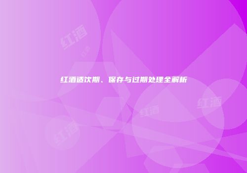 红酒适饮期、保存与过期处理全解析