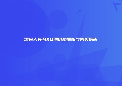 烟台人头马XO酒价格解析与购买指南