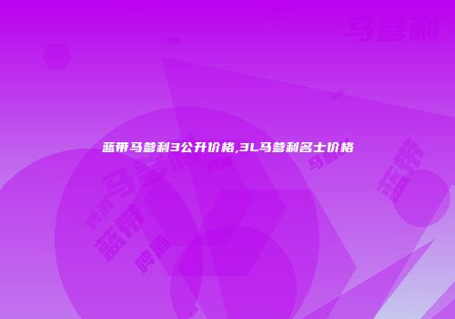蓝带马爹利3公升价格,3L马爹利名士价格