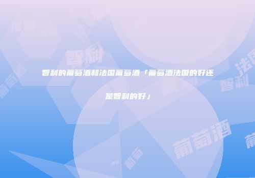 智利的葡萄酒和法国葡萄酒「葡萄酒法国的好还是智利的好」