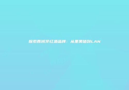 探索西班牙红酒品牌：从里奥哈到LAN
