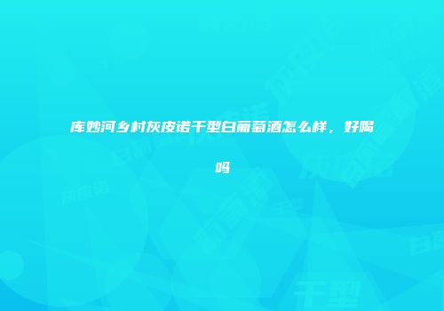 库妙河乡村灰皮诺干型白葡萄酒怎么样，好喝吗