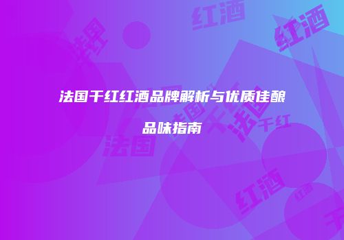 法国干红红酒品牌解析与优质佳酿品味指南