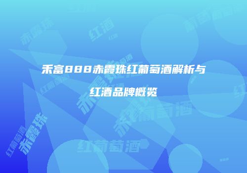 禾富888赤霞珠红葡萄酒解析与红酒品牌概览