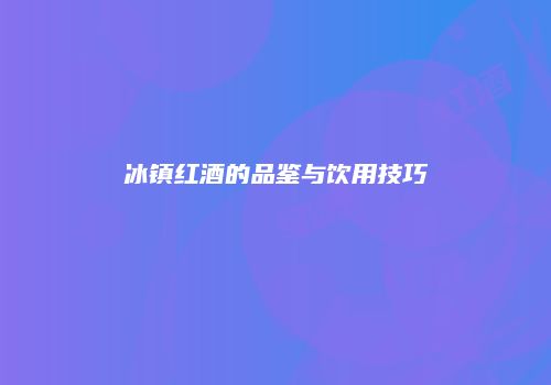 冰镇红酒的品鉴与饮用技巧