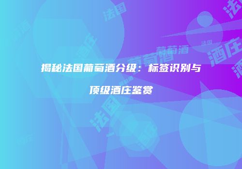 揭秘法国葡萄酒分级：标签识别与顶级酒庄鉴赏