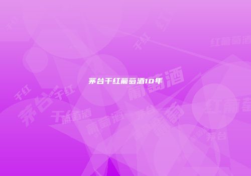 茅台干红葡萄酒10年