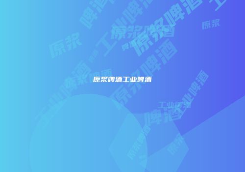 原浆啤酒工业啤酒