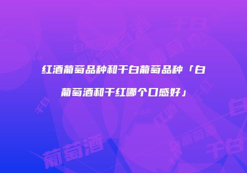 红酒葡萄品种和干白葡萄品种「白葡萄酒和干红哪个口感好」