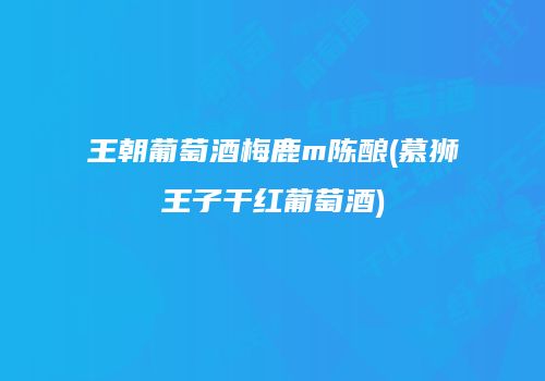 王朝葡萄酒梅鹿m陈酿(慕狮王子干红葡萄酒)