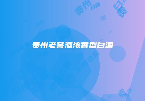 贵州老窖酒浓香型白酒