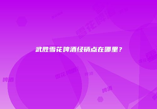 武胜雪花啤酒经销点在哪里？