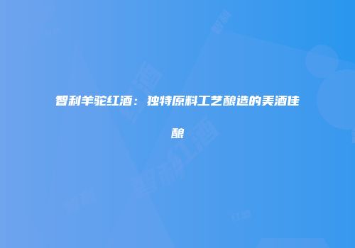 智利羊驼红酒：独特原料工艺酿造的美酒佳酿