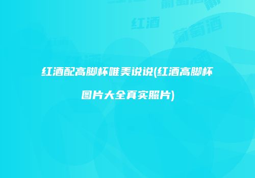 红酒配高脚杯唯美说说(红酒高脚杯图片大全真实照片)