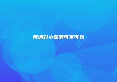 啤酒对小郎酒可不可以