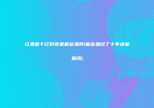 红酒是干红好还是葡萄酒好(葡萄酒过了十年还能喝吗)